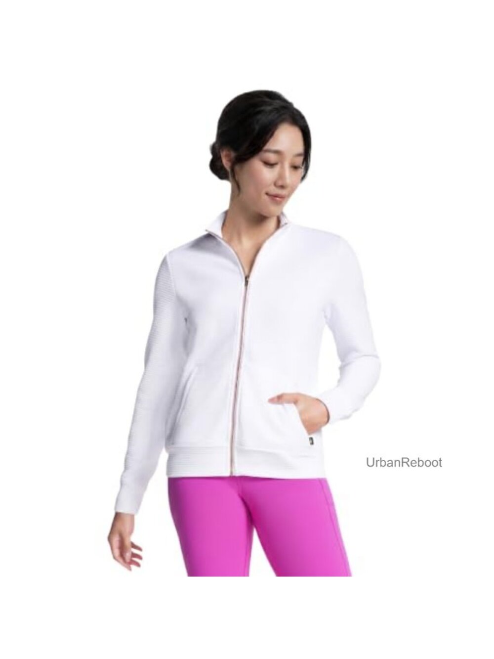 Skechers Go Walk Ottoman Jacket Full Zip Mock Neck Recycled Polyester